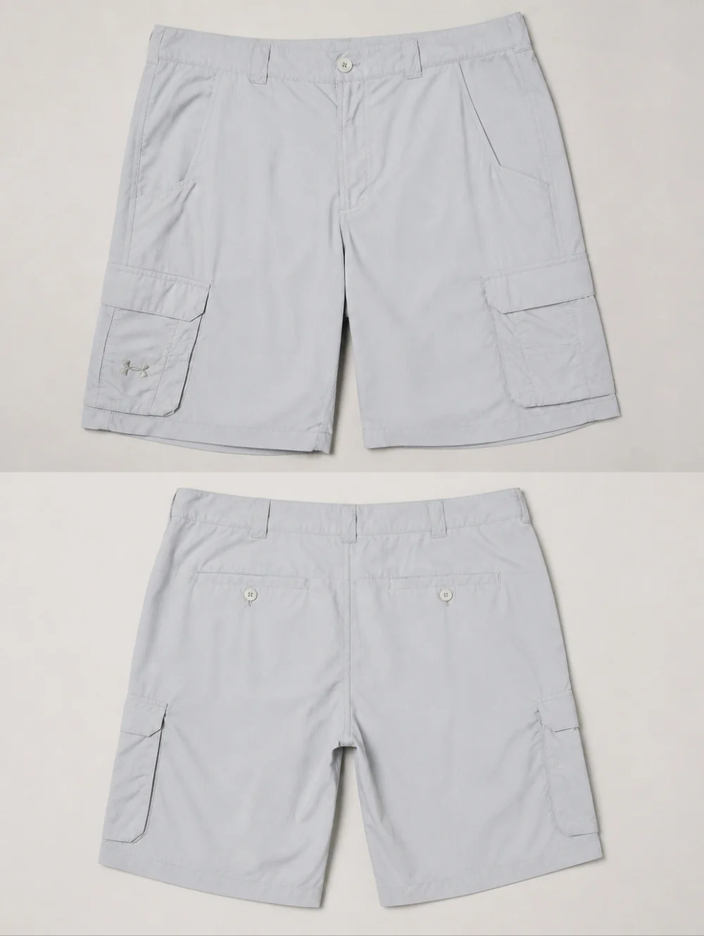Under Armour Men Utility Performance Cargo Golf Shorts Off White Size 36 Stretch